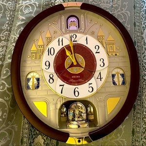 Seiko Swarovski melodies in motion collection clock